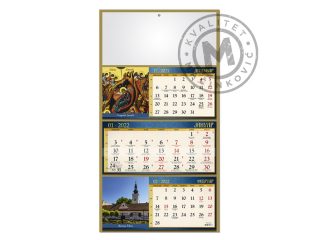 Trodelni zidni kalendar, Manastiri 08