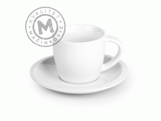 Porcelain Cup with Plate for Cappuccino, Momento