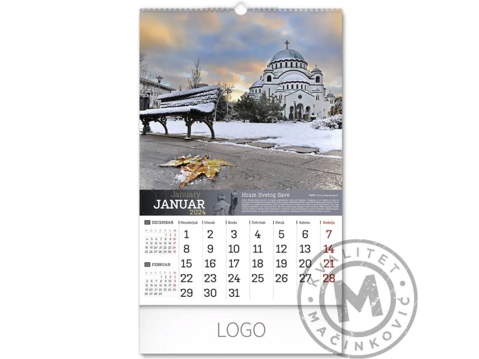 wall-calendars-belgrade-january