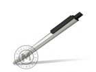 olovka spear metallic srebrna