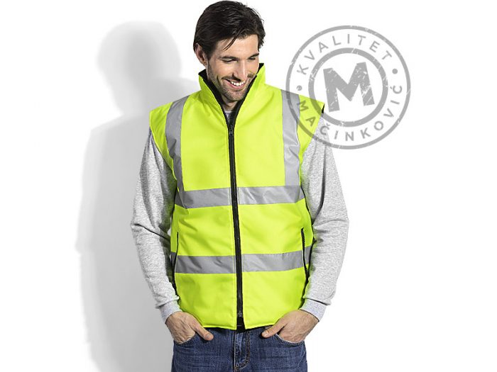 Unisex reversible hi viz safety vest, Safety Duo