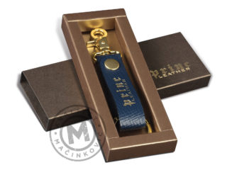 Leather keychains with carabiner, 915