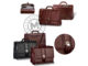 Leather business bag, 407