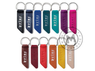 Leather keychain, 909