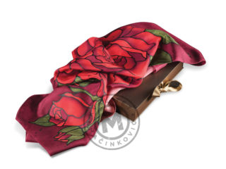 Svilena ešarpa u poklon kutiji, 874