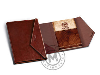 Leather portfolio with notebook, 966