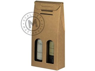 Three-layer self-assembling gift box for two bottle, Bottle Duo