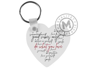 MDF privezak za ključeve, Subli MDF Heart