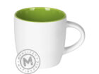 mug berry white light green