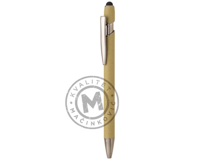 metal-ball-pen-with-paper-sleeve-bold-beige