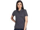polo shirt go green lady dark gray