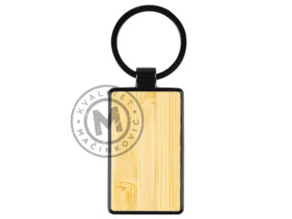 Privezak za ključeve metal / drvo, Raft Nero