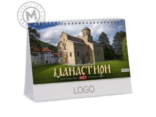 PRAVOSLAVNI MANASTIRI 18-Stoni kalendar: 13 listova, mesečni