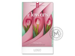FLOWERS-Zidni kalendar: 7 listova, dvomesečni