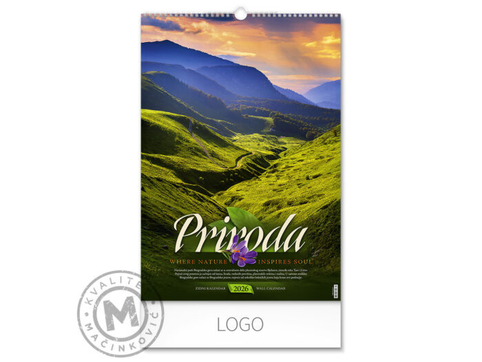 PRIRODA 02-Zidni kalendar: 7 listova, dvomesečni
