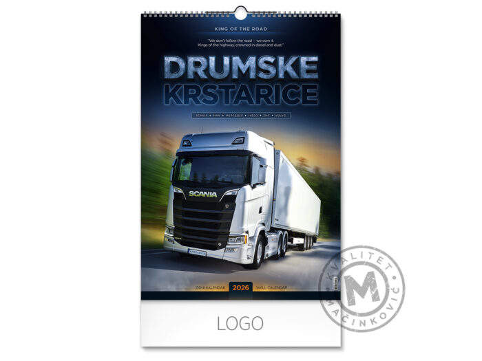 DRUMSKE KRSTARICE-Zidni kalendar: 7 listova, dvomesečni